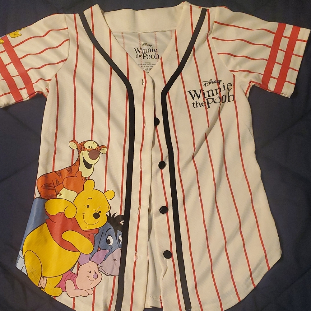 Disney Winnie the Pooh Character Striped Shirt